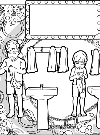 AR Coloring Don't Share Towels