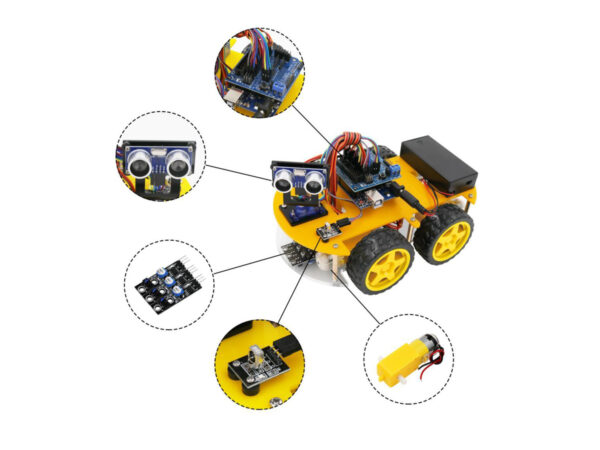 Multi-Functional 4WD Robot Car Chassis Kit Based on Arduino