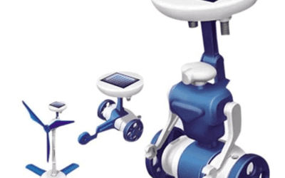 DIY Creative 6 in 1 Rechargeable Solar Power Robots Kit 23