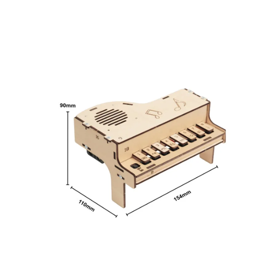 DIY Wooden Electronic Piano 2 DIY Wooden Electronic Piano - Image 2